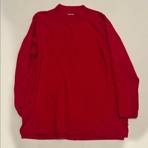 Talbots mockneck sweater woman’s 2X red